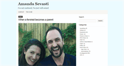 Desktop Screenshot of amandasevasti.com