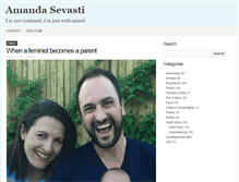 Tablet Screenshot of amandasevasti.com